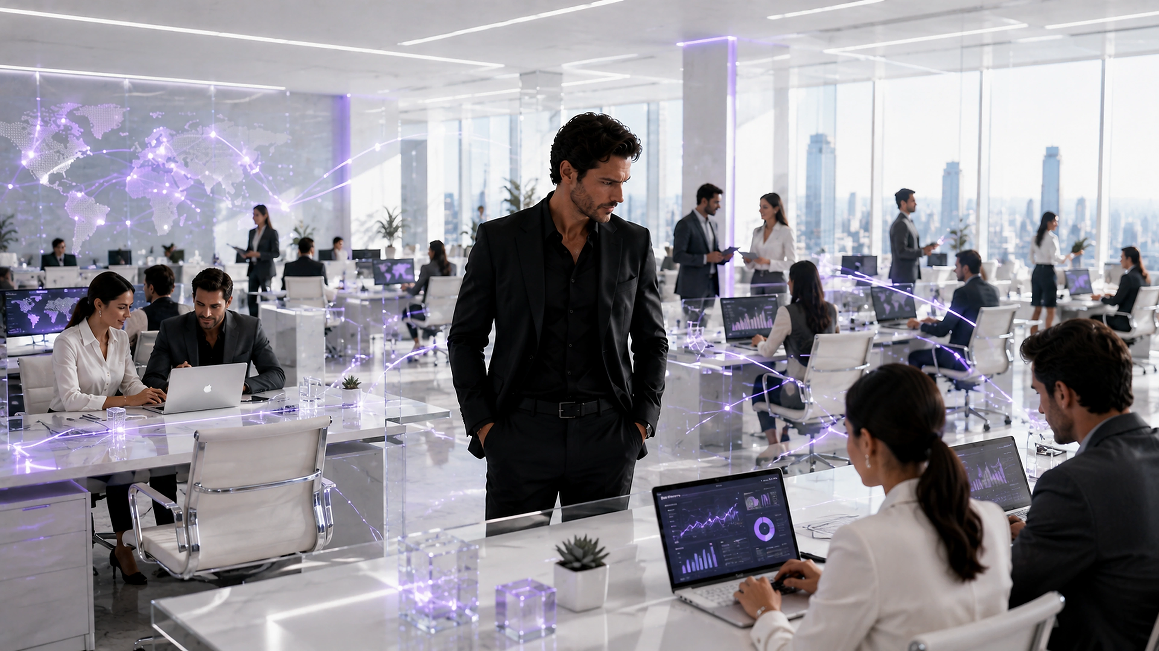 A growing team operating the business through connected financial systems