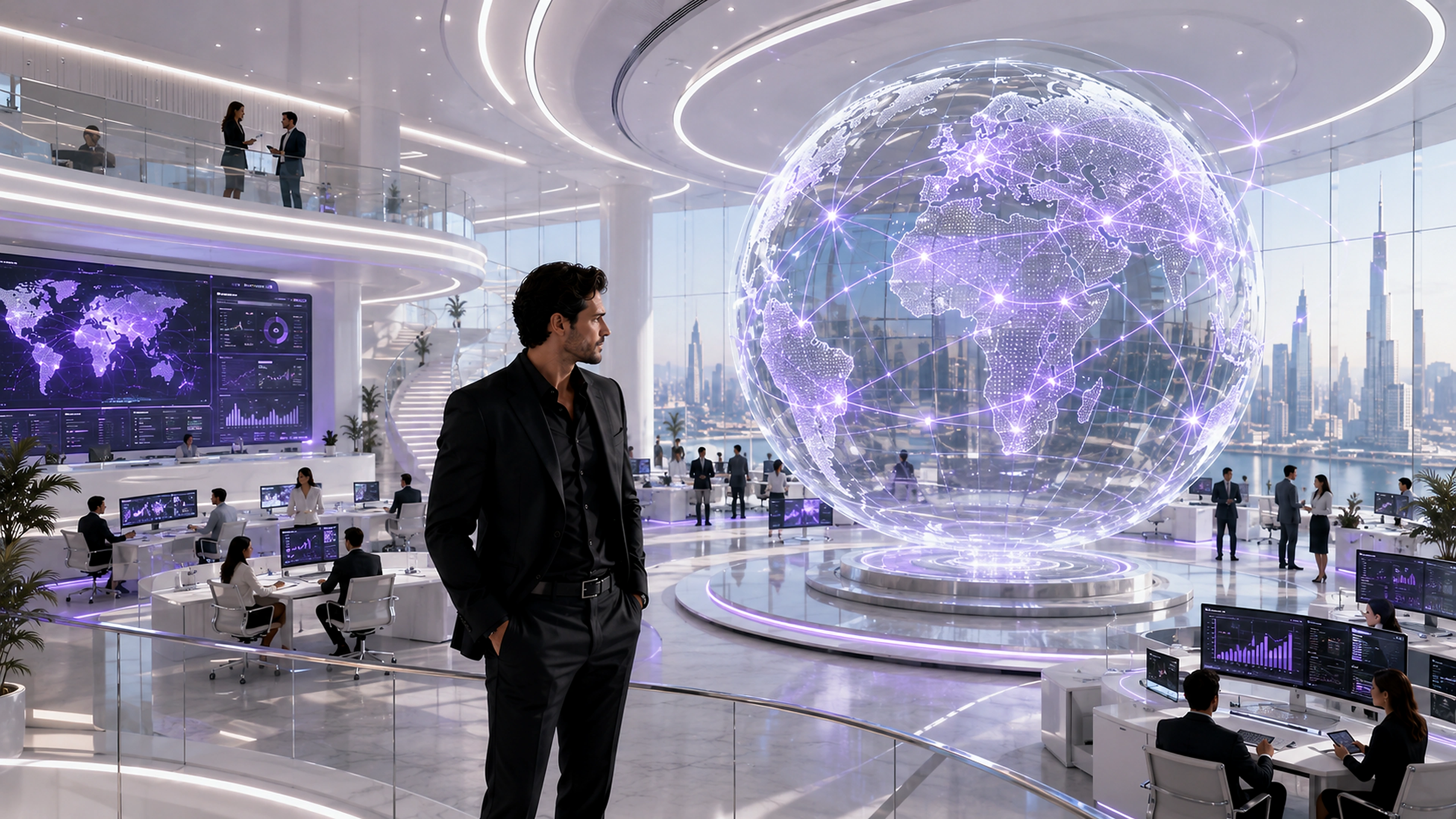 A fully established international enterprise operating through a global command environment